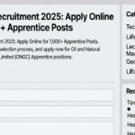 ONGC Apprentices 2025 Recruitment Notification