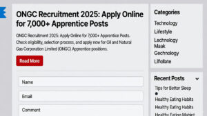 ONGC Apprentices 2025 Recruitment Notification